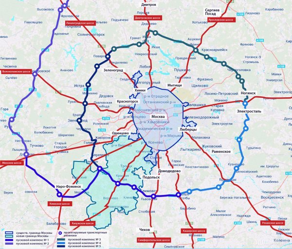 Собянин: ЦКАД даст возможность транзита грузового транспорта внутри Подмосковья
