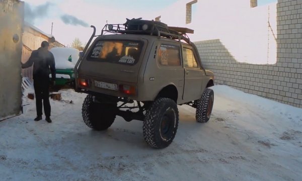 «У Нивы жизней, как у кошки»: «Перерождённую» LADA 4x4 на 35-х колёсах показали на видео