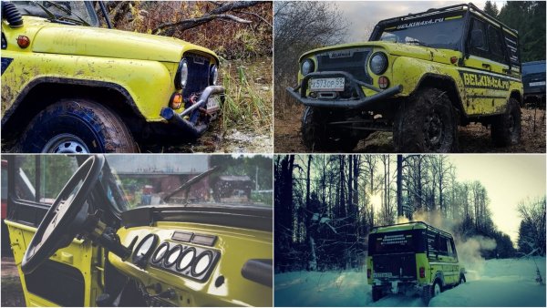 «В Lamborghini меньше жёлтого, чем в этом УАЗе»: Народные умельцы показали необычный УАЗ-469 «Цыпа»