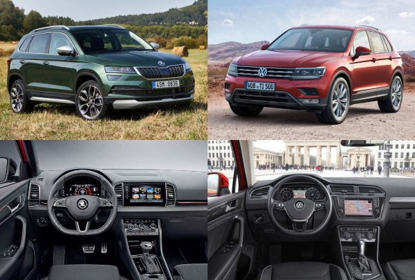 Комфорт или практичность: Что выбрать между Skoda Karoq и Volkswagen Tiguan?